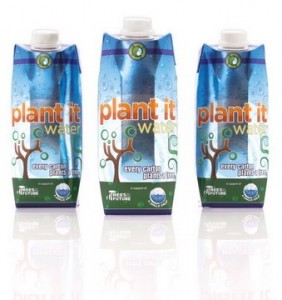 Plant It water bottles made from plant fiber