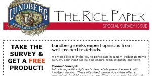 Lundberg Family Farms uses email surveys
